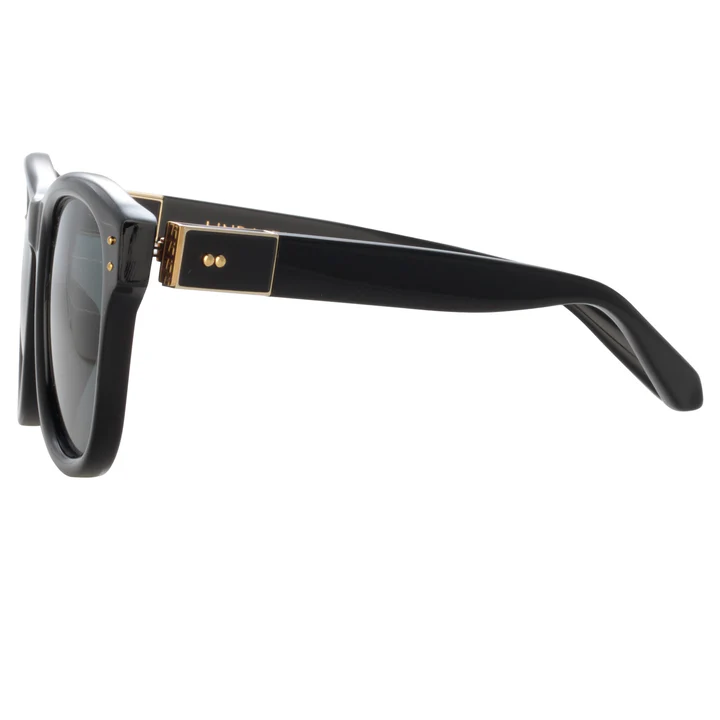 Очки Edson D-Frame Sunglasses in Black — изображение 4
