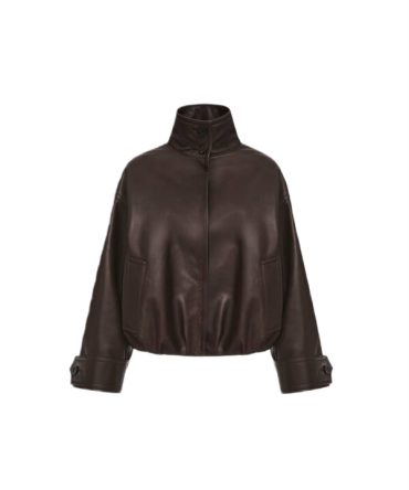 Куртка Leather Bomber Jacket